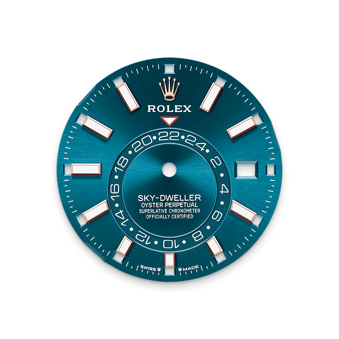 Blue-green dial