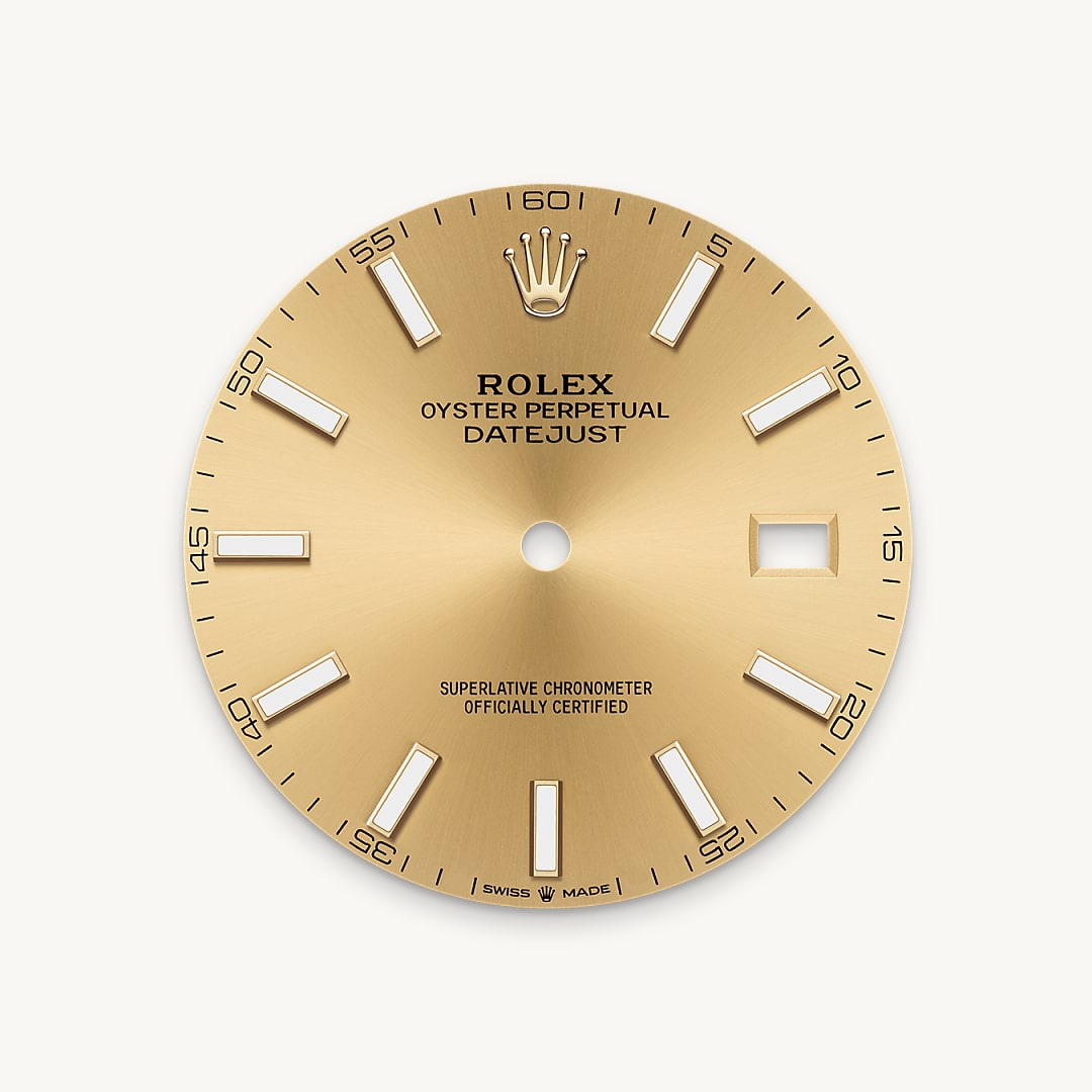 Champagne-colour dial