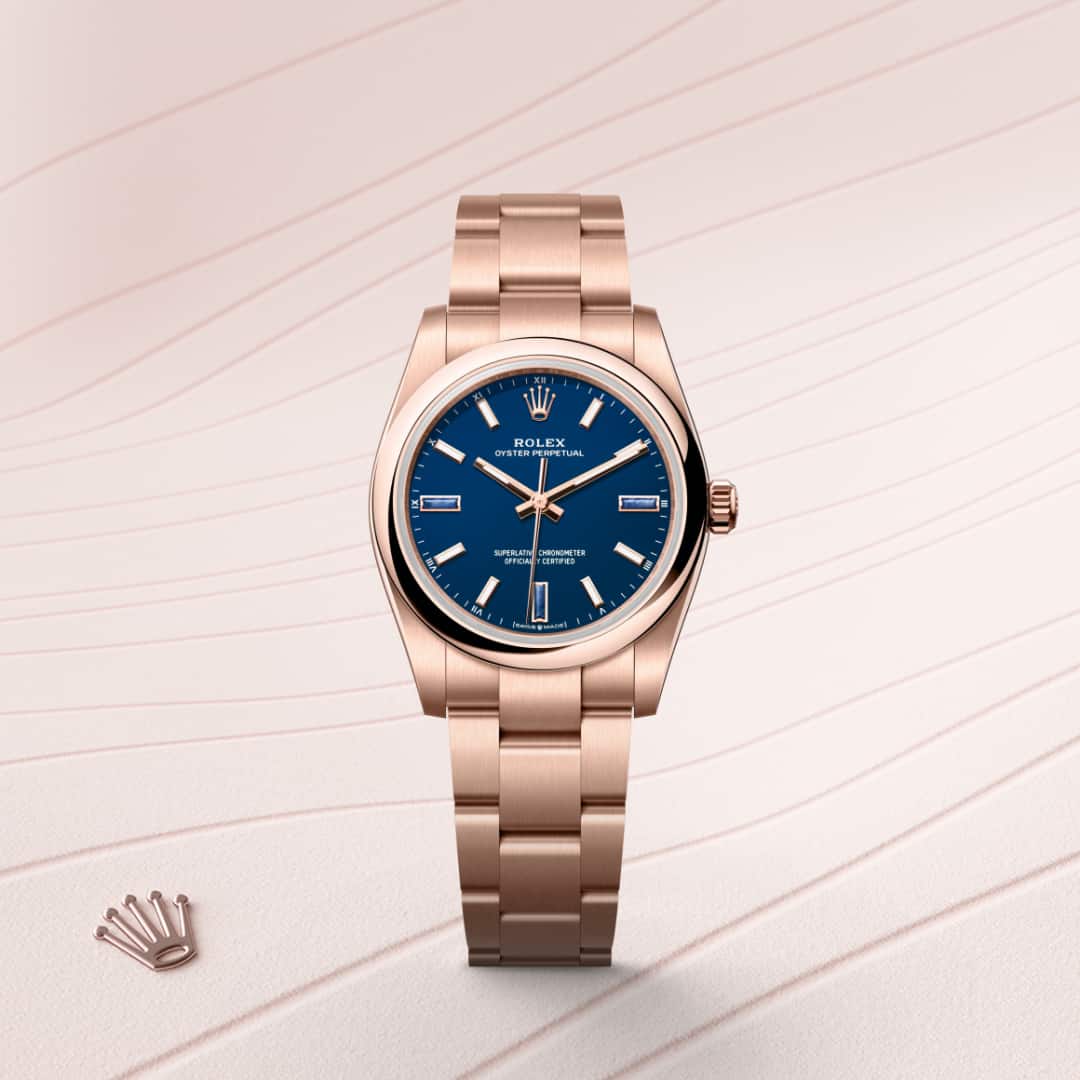 Rolex Oyster Perpetual 34 Oyster, 34 mm, Everose gold M124205-0002