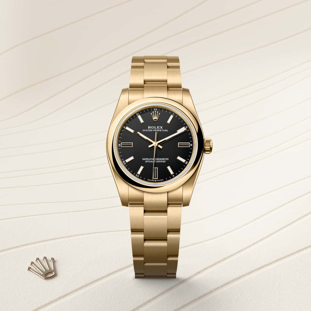 Rolex Oyster Perpetual 34 Oyster, 34 mm, yellow gold M124208-0001