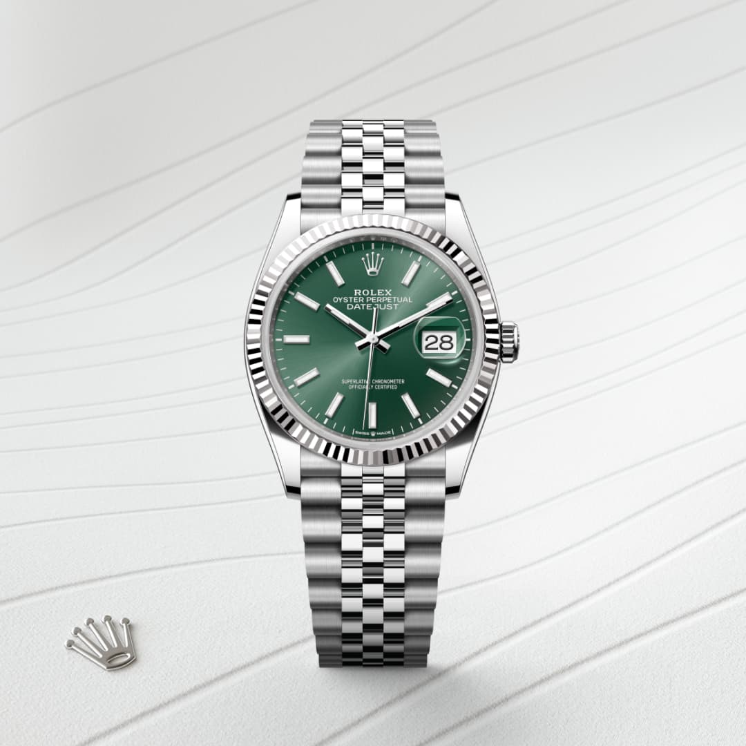 Rolex Datejust 36 Oyster, 36 mm, Oystersteel and white gold M126234-0051