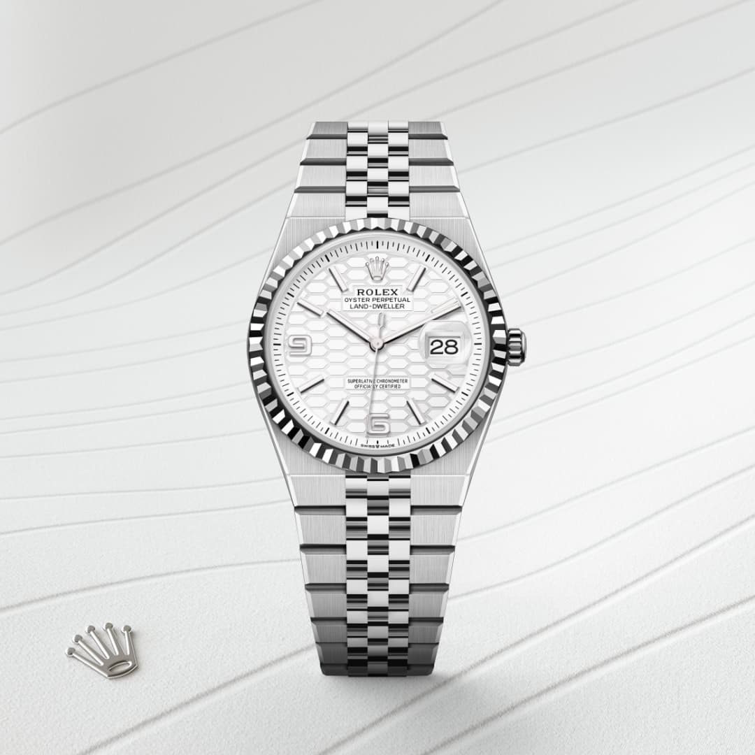 Rolex Land-Dweller 36 Oyster, 36 mm, Oystersteel and white gold M127234-0001
