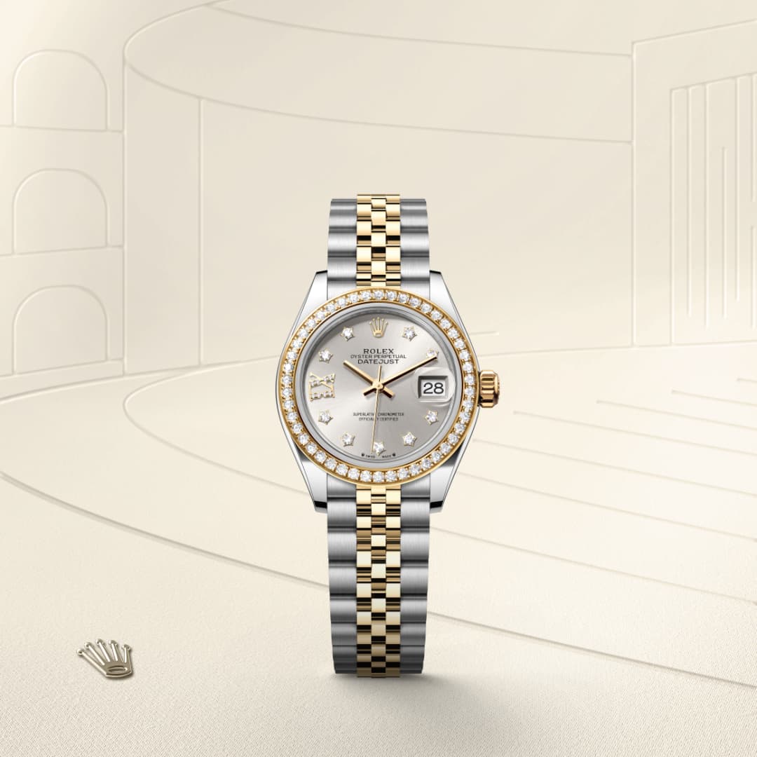 Rolex Lady-Datejust Oyster, 28 mm, Oystersteel, yellow gold and diamonds M279383RBR-0003