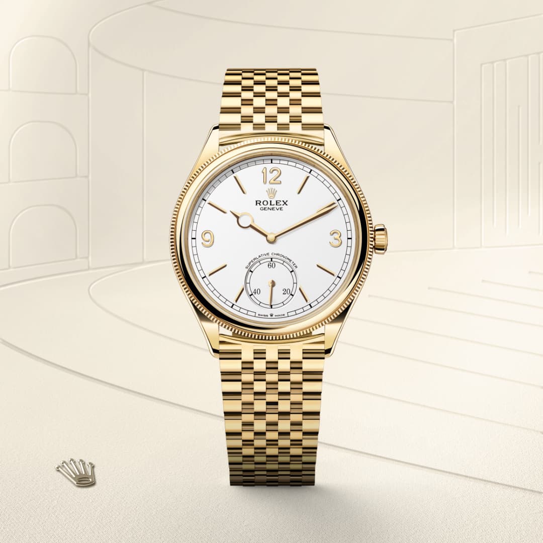 Rolex 1908 39 mm, 18 Karat Gelbgold, poliert M52508-0008