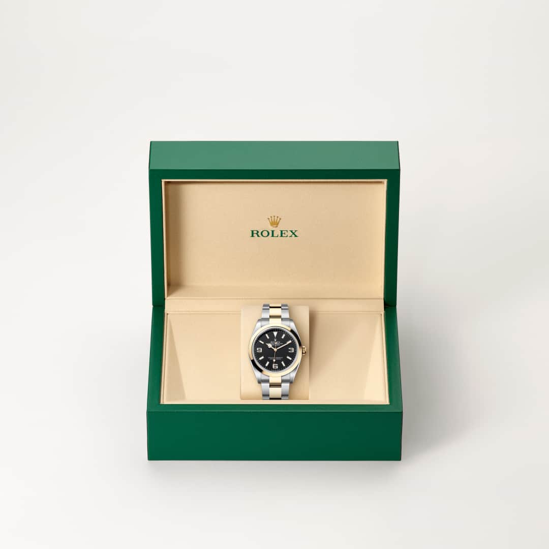 Rolex Explorer 36 Oyster, 36 mm, Oystersteel and yellow gold M124273-0001
