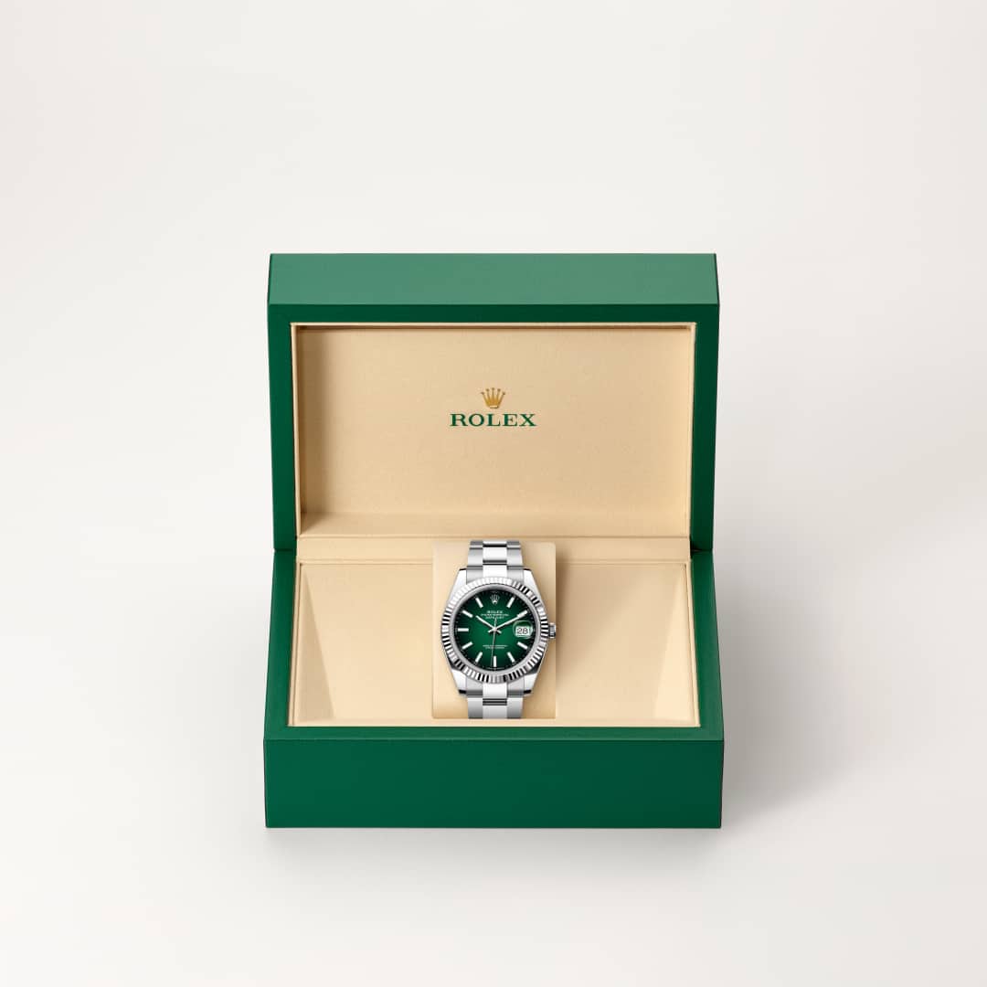 Rolex Datejust 41 Oyster, 41 mm, Oystersteel and white gold M126334-0033