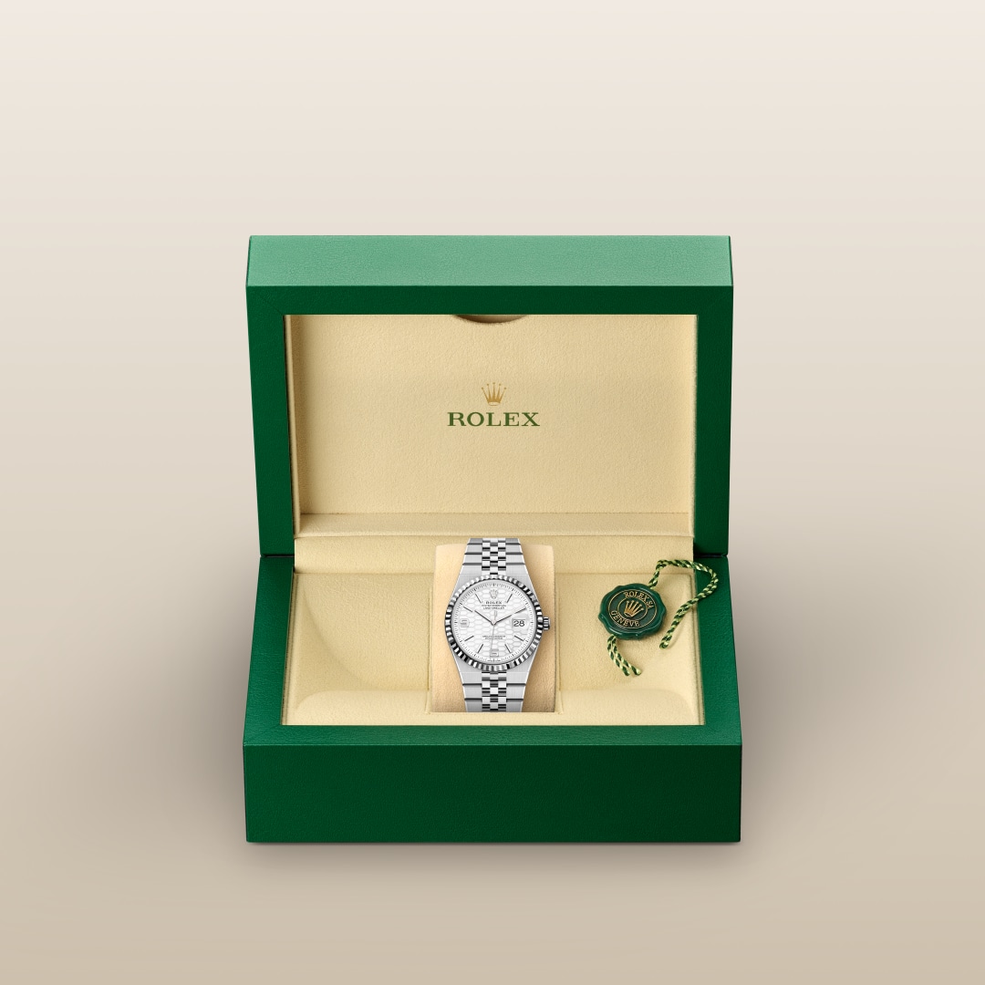 Rolex Land-Dweller 36 Oyster, 36 mm, Oystersteel and white gold M127234-0001