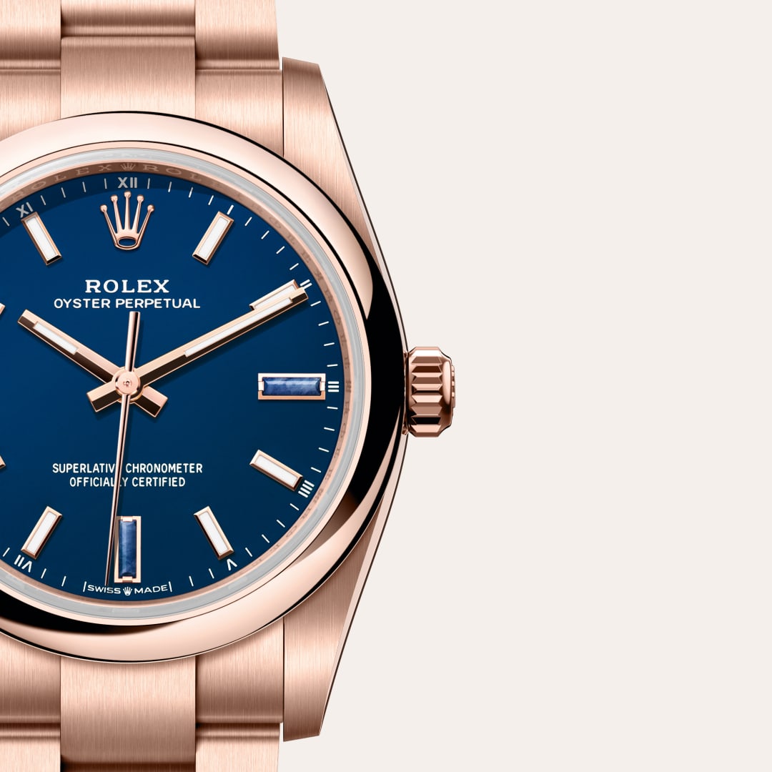 Rolex Oyster Perpetual 34 Oyster, 34 mm, Everose gold M124205-0002