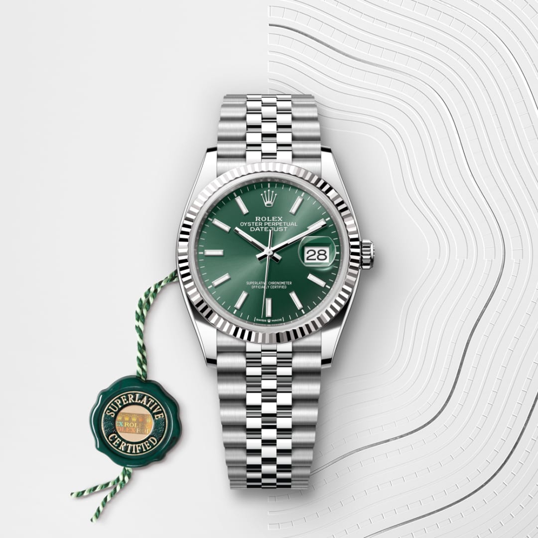 Rolex Datejust 36 Oyster, 36 mm, Oystersteel and white gold M126234-0051