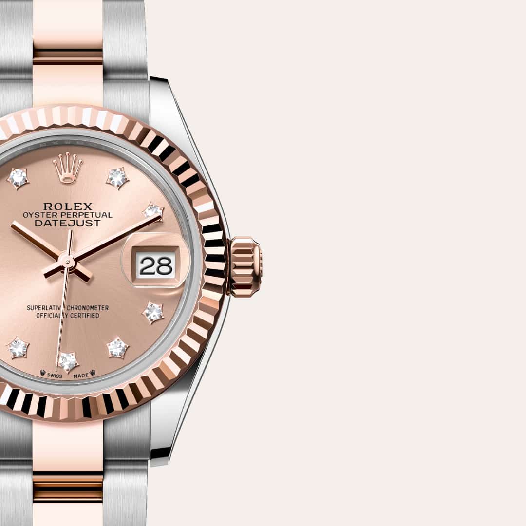 Rolex Lady-Datejust Oyster, 28 mm, Oystersteel and Everose gold M279171-0028