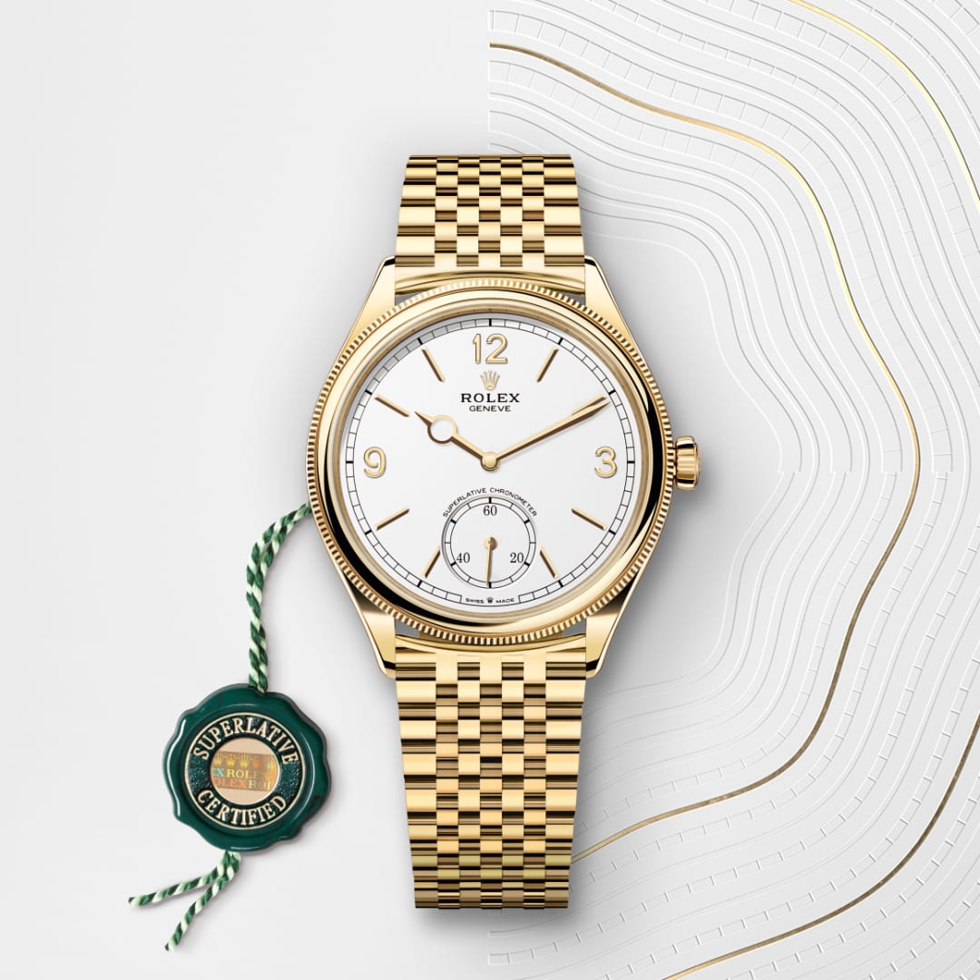 Rolex 1908 39 mm, 18 Karat Gelbgold, poliert M52508-0008