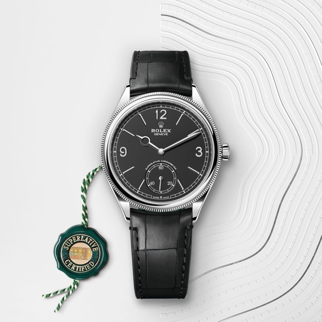 Rolex 1908 39 mm, 18 Karat Weißgold, poliert M52509-0002