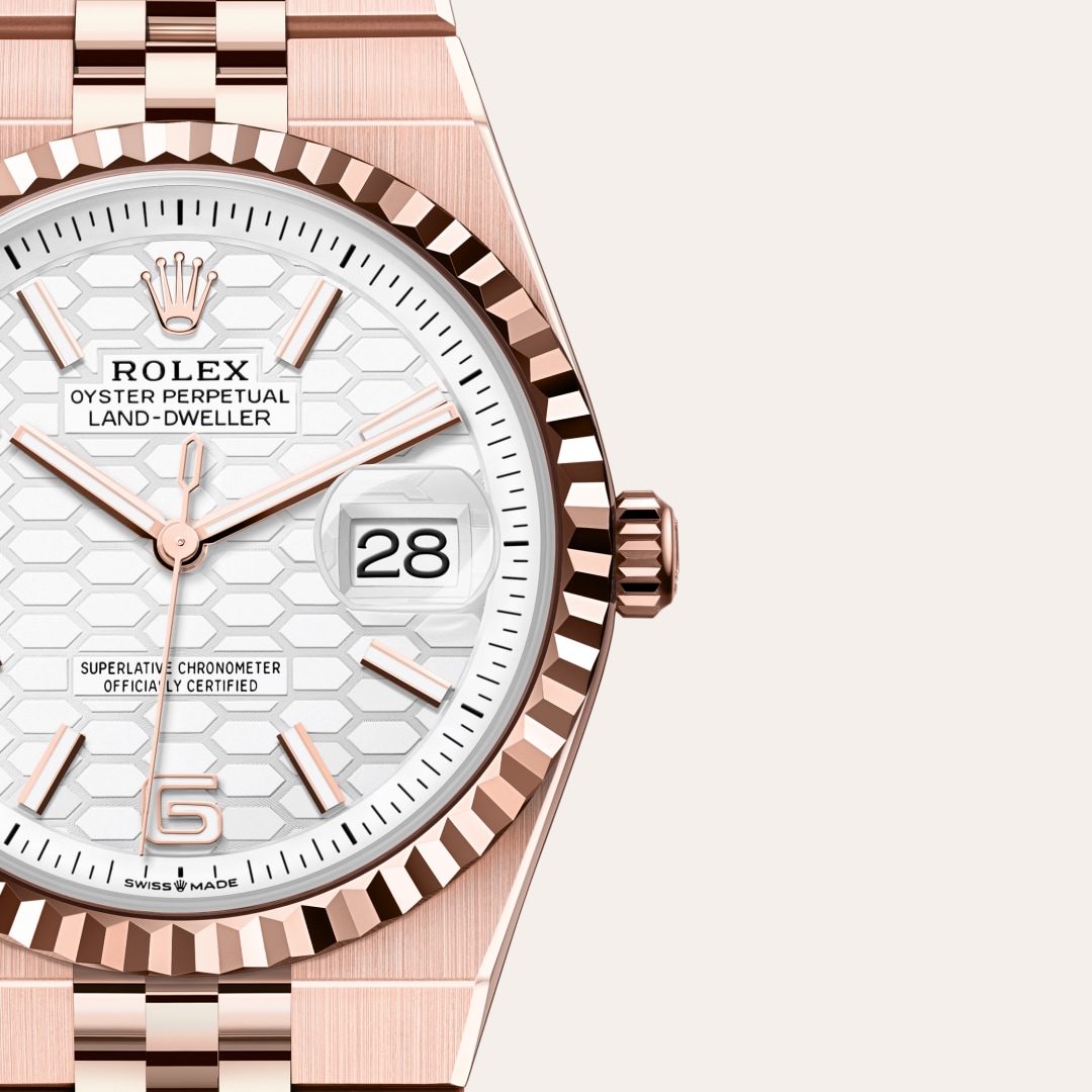 Rolex Land-Dweller 36 Oyster, 36 mm, Everose gold M127235-0001