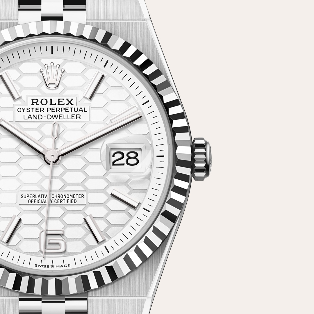 Rolex Land-Dweller 40 Oyster, 40 mm, Oystersteel and white gold M127334-0001