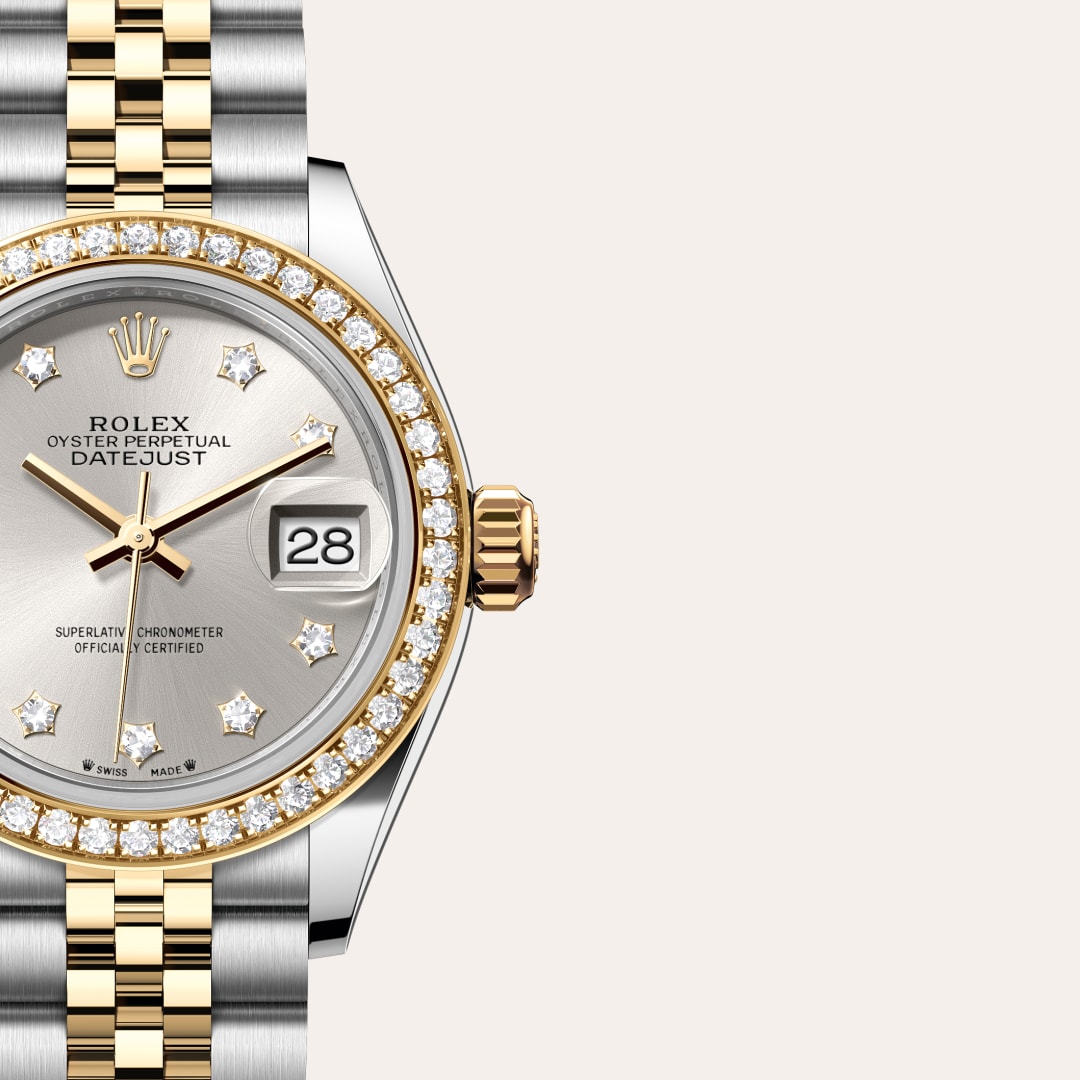 Rolex Lady-Datejust Oyster, 28 mm, Oystersteel, yellow gold and diamonds M279383RBR-0003