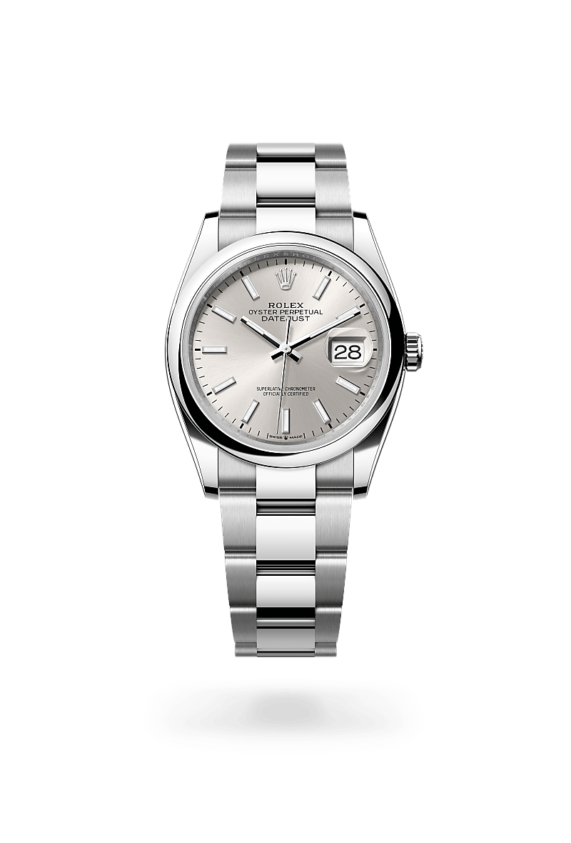 Rolex Datejust 36 Oyster, 36 mm, Edelstahl Oystersteel m126200-0002