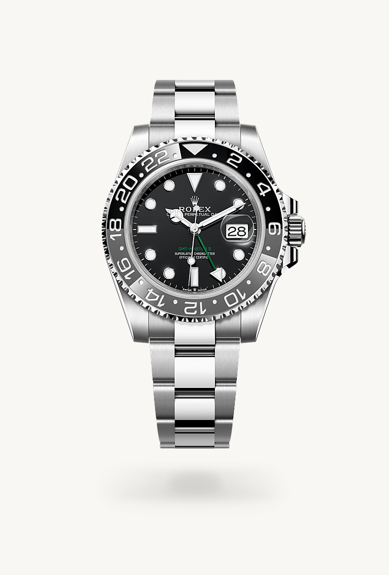 Rolex GMT-Master II Oyster, 40 mm, Edelstahl Oystersteel M126710GRNR-0004