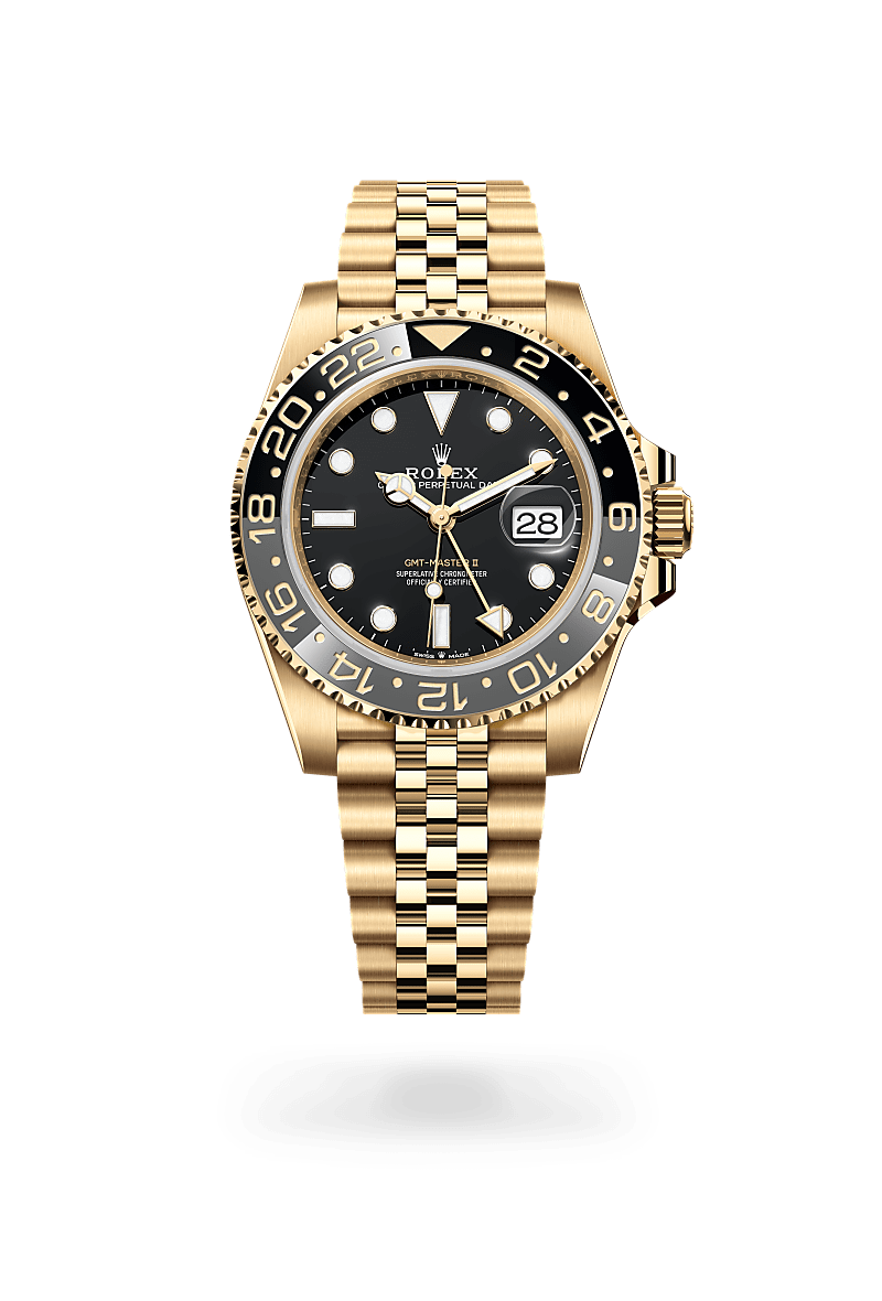Rolex GMT-Master II Oyster, 40 mm, yellow gold m126718grnr-0001