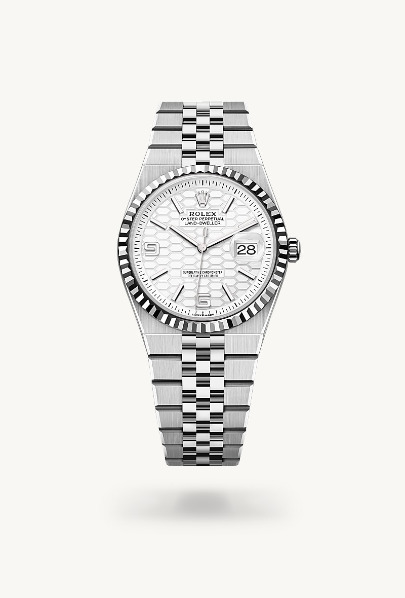 Rolex Land-Dweller 36 Oyster, 36 mm, Oystersteel and white gold M127234-0001