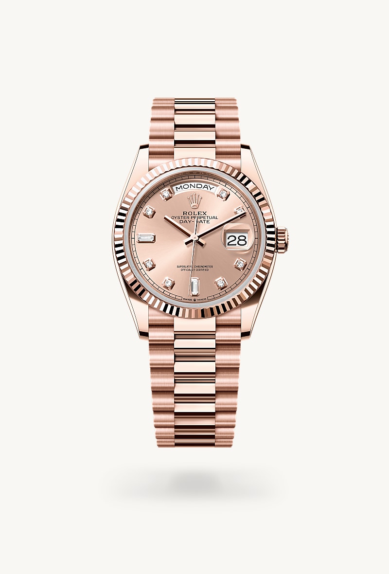 Rolex Day-Date 36 Oyster, 36 mm, Everose gold M128235-0009