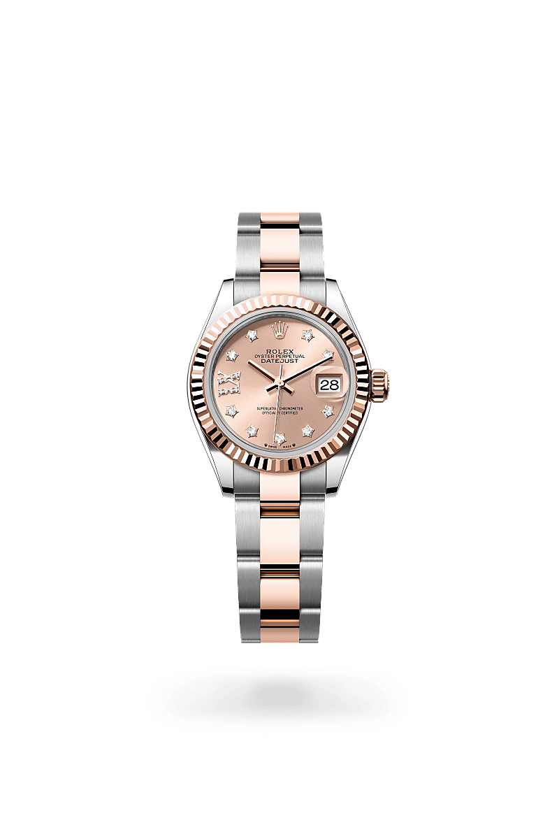 Rolex Lady-Datejust Oyster, 28 mm, Oystersteel and Everose gold m279171-0028