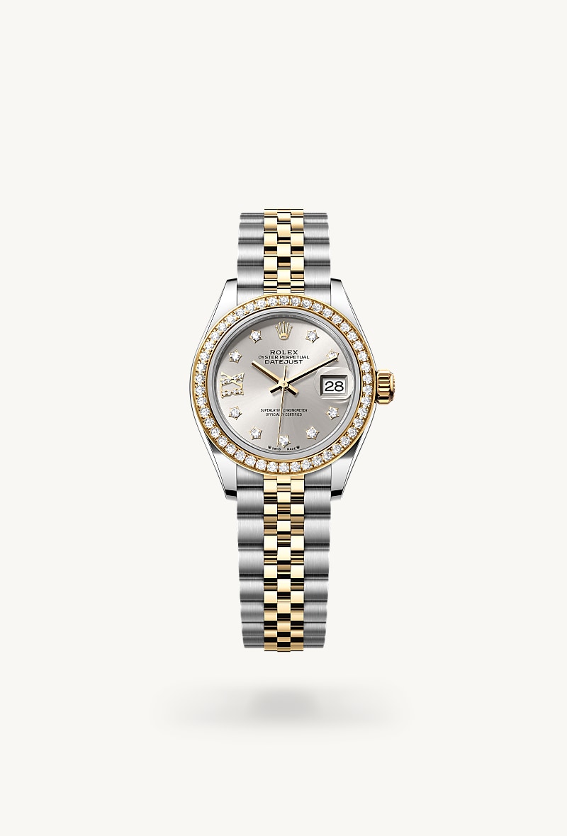 Rolex Lady-Datejust Oyster, 28 mm, Oystersteel, yellow gold and diamonds M279383RBR-0003