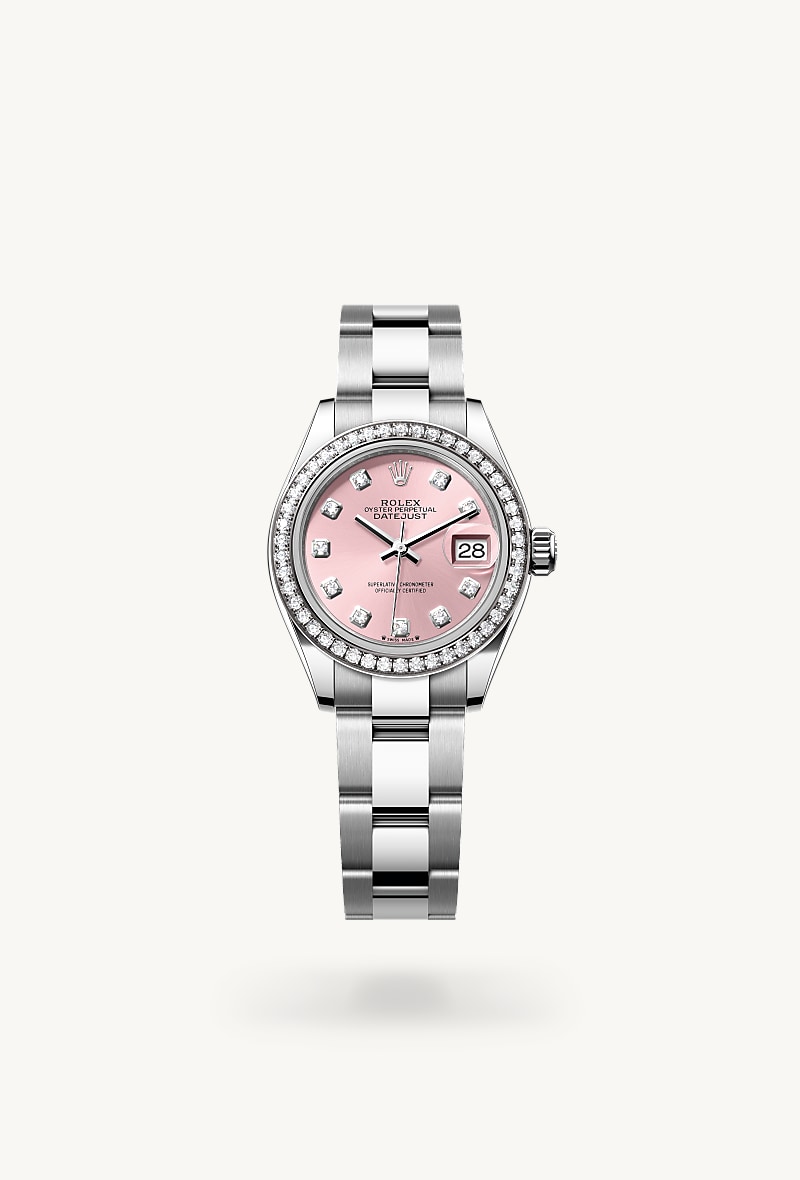 Rolex Lady-Datejust Oyster, 28 mm, Oystersteel, white gold and diamonds M279384RBR-0004