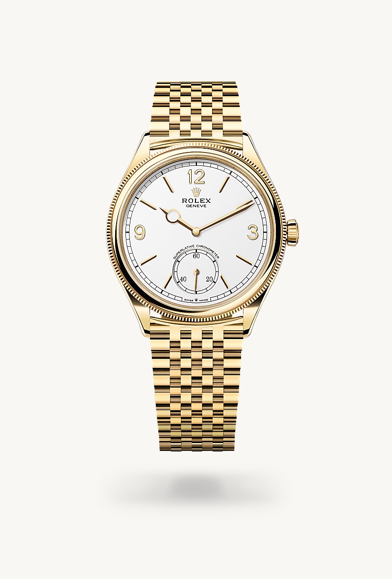 Rolex 1908 39 mm, 18 Karat Gelbgold, poliert M52508-0008