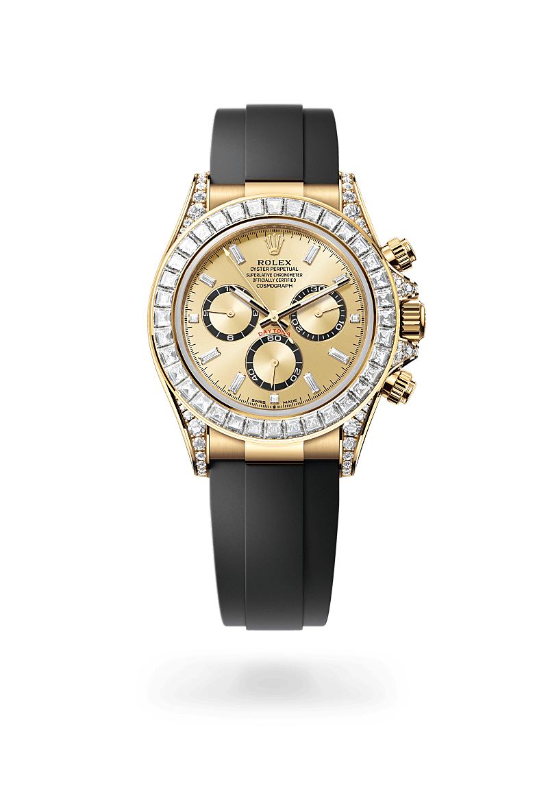 Rolex Cosmograph Daytona Oyster, 40 mm, Gelbgold mit Diamanten m126538tbr-0004