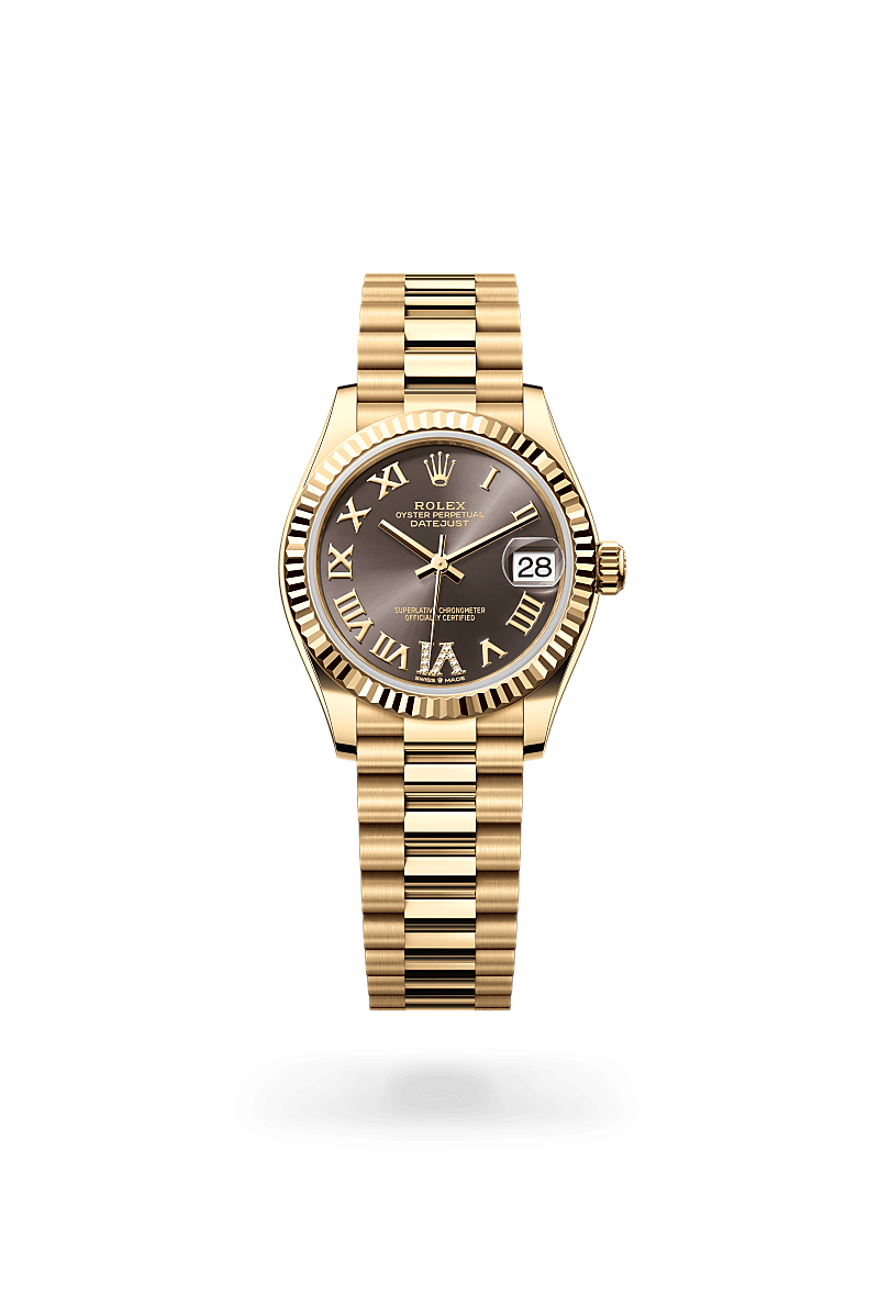 Rolex Datejust 31 Oyster, 31 mm, Gelbgold m278278-0032