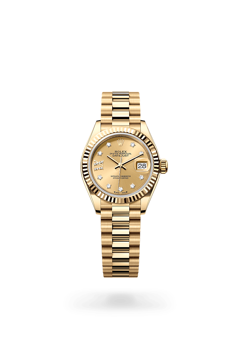 Rolex Lady-Datejust Oyster, 28 mm, Gelbgold m279178-0013